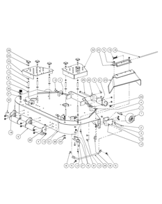 Fabricated Cutter Deck 48-Inch Diagram and Parts List for RECON48 53AH8ST3050-23HP Cub Cadet Lawn Tractor